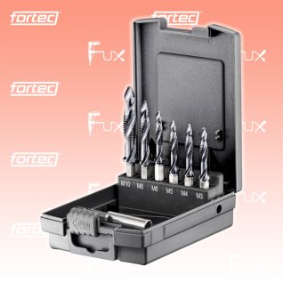 fortec Werkzeuge FT70032 Premium Line Kombi-Gewindebohrer-mit-Stufenspite-Satz