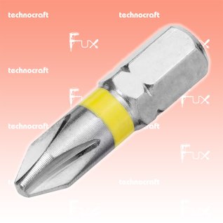 Technocraft PH3 Philips-Bits mit Farbring gelb, 25 mm, 10 Stück