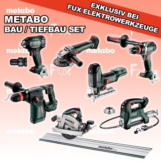 Metabo Bau / Tiefbau Set  8 SOLO