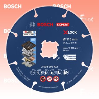Bosch Expert Metal Diamanttrennscheibe X-LOCK 115 mm